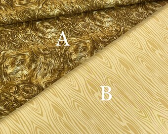 Wood grain fabric, tree bark, gold tree woodgrain, birch walnut wood,by  Riley Blake, and Blank Quilting by the yard