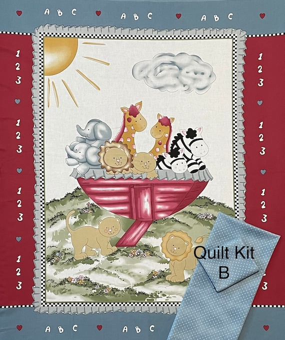 Ark with Animals Panel for quilt