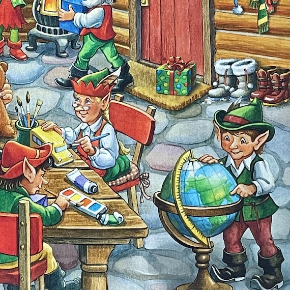 Santa's Workshop, Christmas, Santa Claus, Elf Toy Workshop
