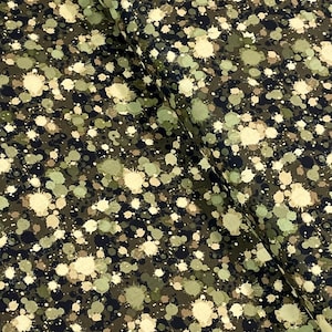 Splash of color Fabric, camouflage, GREEN, black brown beige cotton fabric, sewing and quilting fabric, extreme sport 2