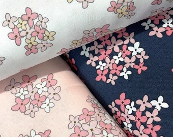 Flores, Caminos rurales de Poppie Cotton, Casi el paraíso Floral Blanco rubor azul marino, rosa jardín de flores de verano, primavera, algodón de flores pequeñas