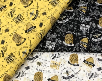 Honey Bee Fabric - Etsy