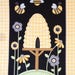 Honey Bee hive Fabric panel 2/3 yard, Henry Glass, Sew Bee It, coordinate fabric available for purchase - pictured