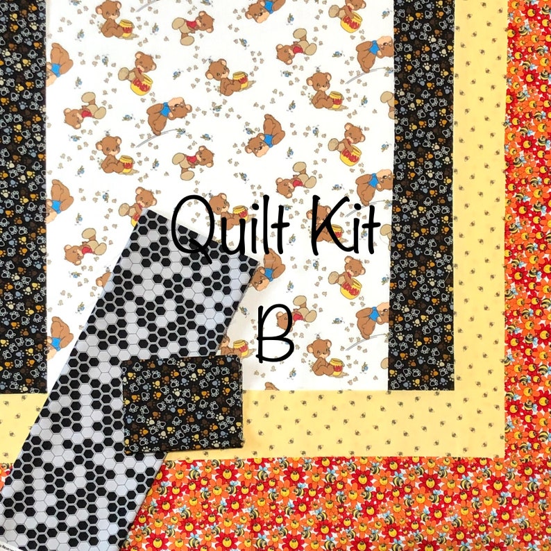 Honey Bee Teddy Bear Quilt Kit Vintage Precious Moments Baby Etsy