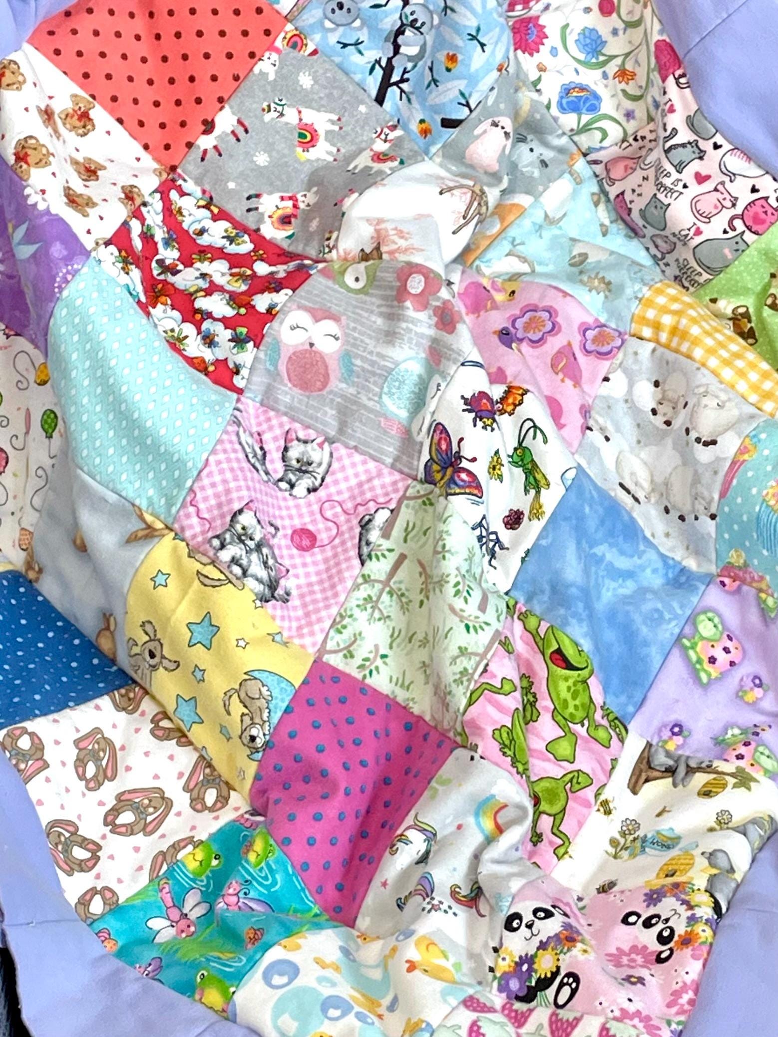 I SPY Rag Quilt Made From 6