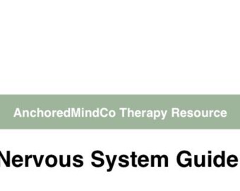 Polyvagal-Theorie Anleitung | Nervensystem Regulation Handout | Trauma Informierte Therapie Ressourcen | Angst-Bildung zum Ausdrucken