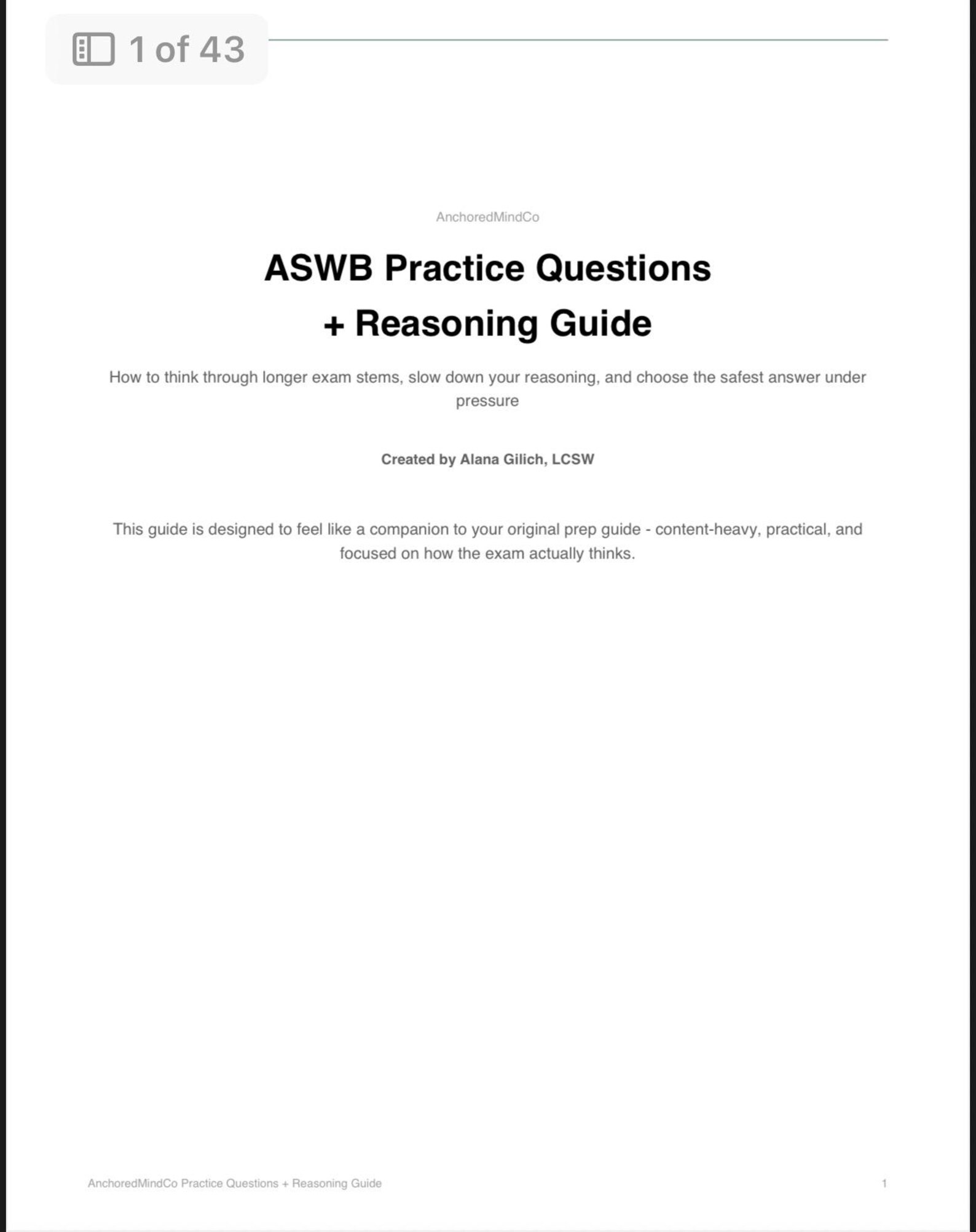 Example Lcsw Questions ASWB LCSW MSW Practice Questions Guide | 100 Scenario-based Questions ...