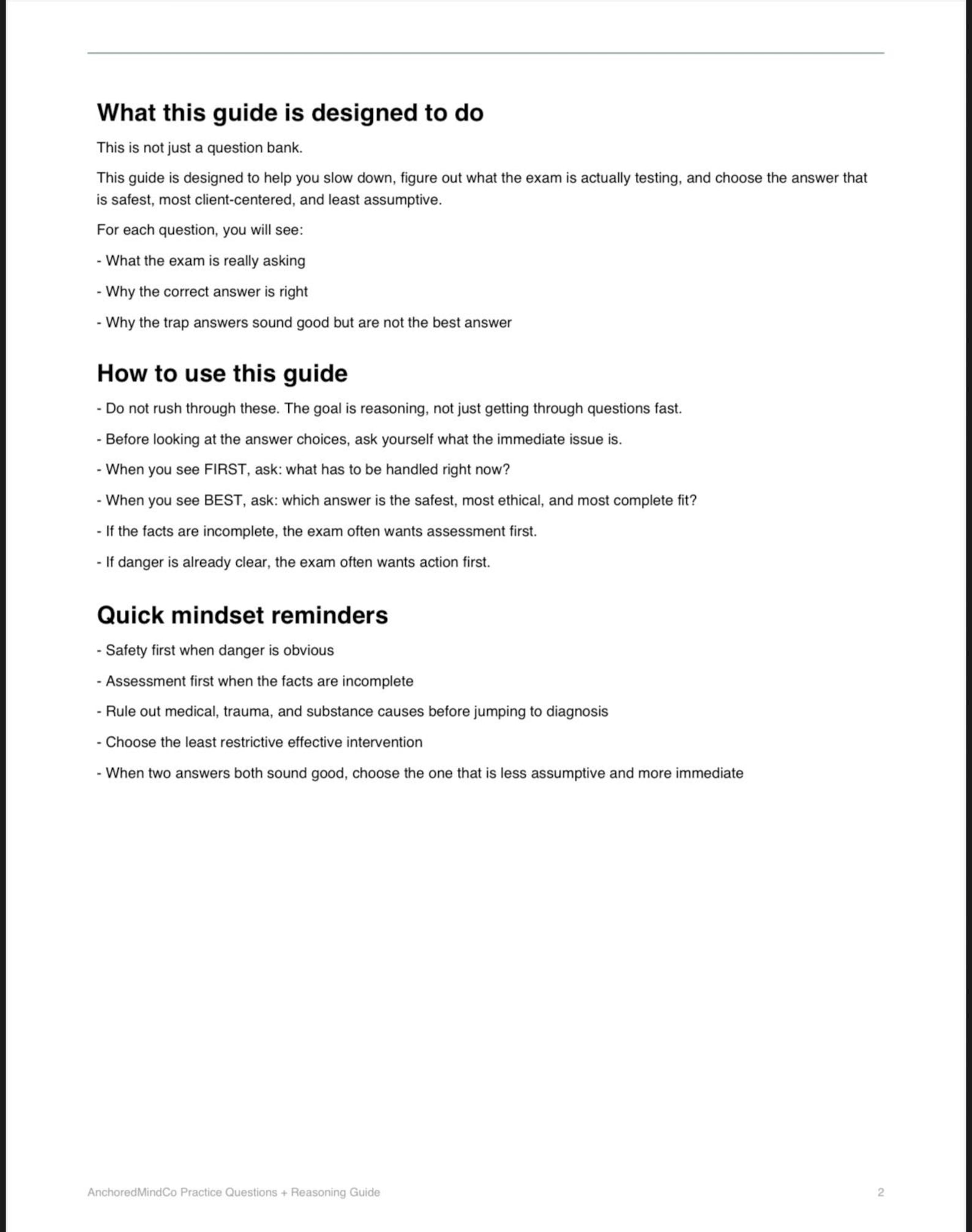 Example Lcsw Questions ASWB LCSW MSW Practice Questions Guide | 100 Scenario-based Questions ...