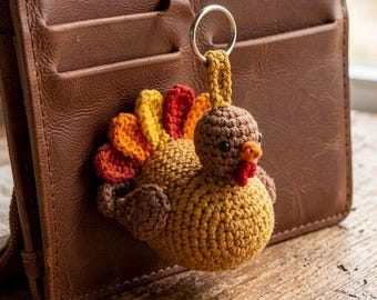 Charme amigurumi kalkoenbrood, nieuwigheid Thanksgiving keukendecor, gevuld miniatuurbakkerijcadeau voor fijnproevers