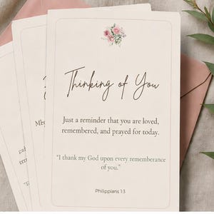 Christliche Ermutigungskarten Set | Schrift, Denken an Sie, Beileid Geschenk