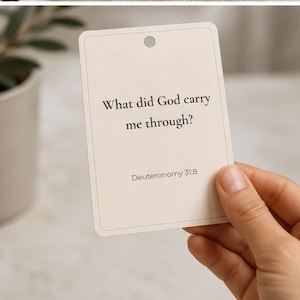 Gratitude Scripture Prompt Cards | Bible Reflection Ring Set