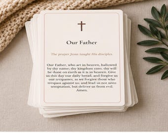 Catholic Prayer Cards | Traditional Daily Prayers, RCIA, Confirmation Gifts