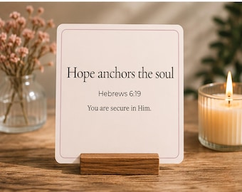 12 Christian Scripture Cards | Encouragement Bible Verse Affirmation Set