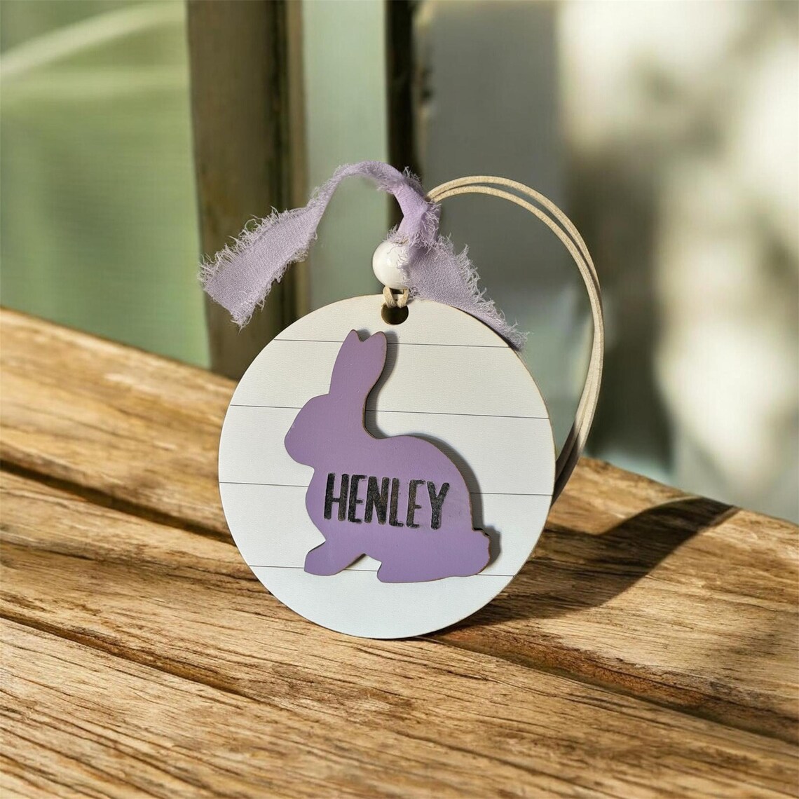 Bunny Name Tag SVG PNG | Layered Easter Basket Laser Cut File (digital ...