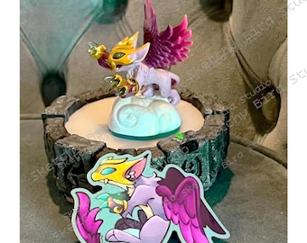 Skylanders Scratch Winged Cat Vinyl Waterproof Sticker