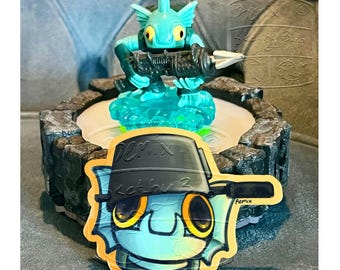 Skylanders Gill Grunt Fish Vinyl Waterproof Sticker