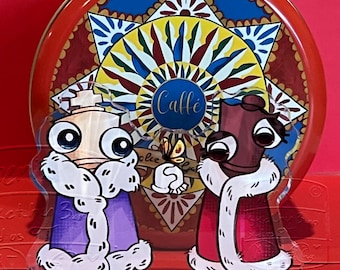 TADC Digital Circus Kinger & Queenie Checkmates Mini Acrylic Standee Desk Display