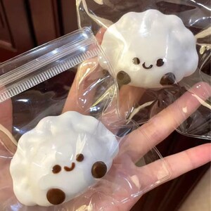 Viral Squishy Dumpling / Soft Sensory Stress Relief/ Handmade Squeeze Toy