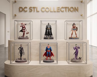 DC Superhero Villain STL Bundle, 6 Printable Figures, 3D Printing Files (Digital Download)