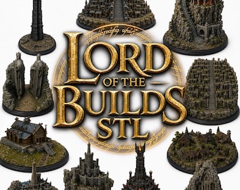 Fantasy Architecture STL Pack | 3D Printable Miniature Buildings, Towers, Castles (Digital Download)