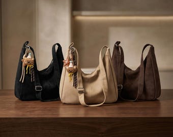 Textile Hobo Bag For Woman, Casual Shoulder Bag For Everyday Use, Soft Hobo Bag With Zip Closure, Vintage Hobo Bag With Adjustable Strap