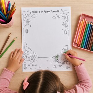 Open-Ended Drawing Prompts for Kids | 9 Printable Imagination Worksheets | Finish the Scene Activity | Creative Thinking PDF image 2