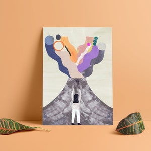 Creative Mind Kunst, Vulkan Kunstdruck, Empowerment Kinderzimmer Dekor, Poster Druck, Wandkunst, Ilustración