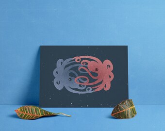 Kraken Liebe Poster Dos versiones Oktopusse