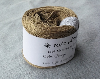 Beige 10/2 Mercerized Cotton