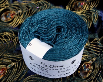 Dark Turquoise 5/2 Mercerized Cotton