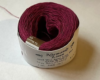 40/2 Raspberry Normandy Linen Thread