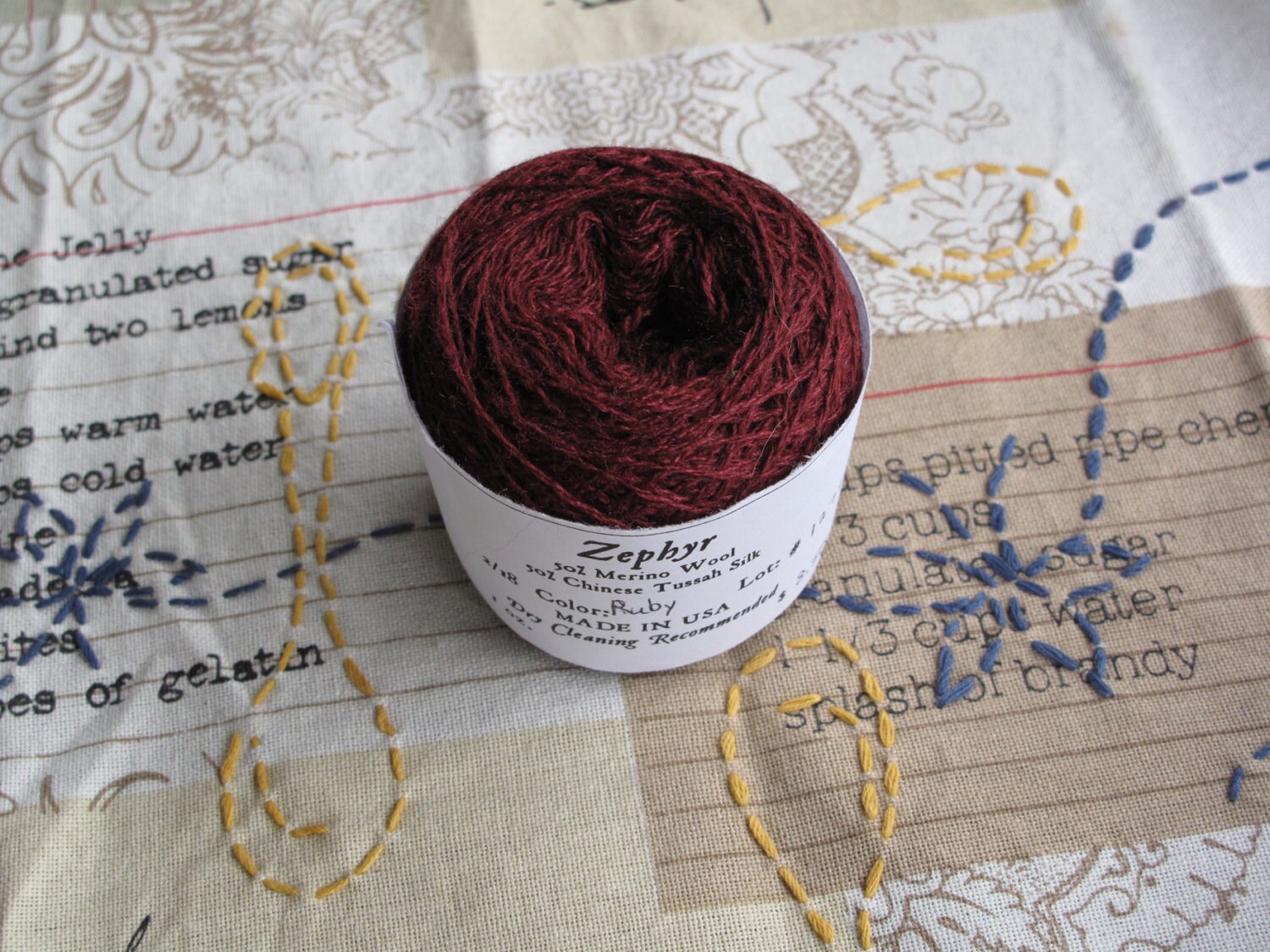 Ruby 2/18 Zephyr Wool/Silk Yarn Etsy