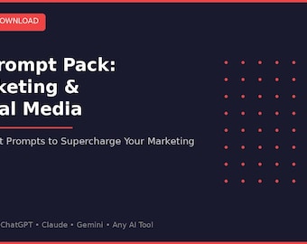 AI Prompts Marketing Social Media ChatGPT Claude 15 Expert Prompts Content Creation Digital Download