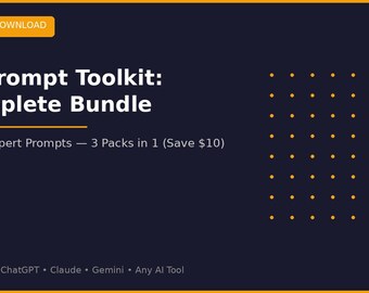 AI Prompts Bundle 45 ChatGPT Prompts Business Marketing Productivity Complete Toolkit Advanced Prompt Engineering Digital Download