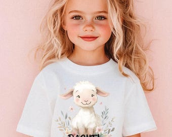 Camisa personalizada para niños "Der kleine Schaf" - Ropa de fe cristiana para niños