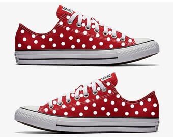 polka dot converse high tops
