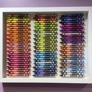 Crayola Crayon Shadowbox Frame 11&quot; x 14&quot; - Fun Wall Art - Kids Room - Play Room - Childs Room - Decor - Personalized