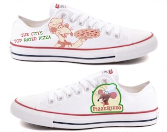 Converse Hand Painted Disney's Pizze Rizzo's