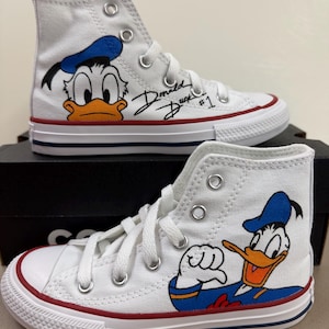Donald Duck Sneakers - Etsy