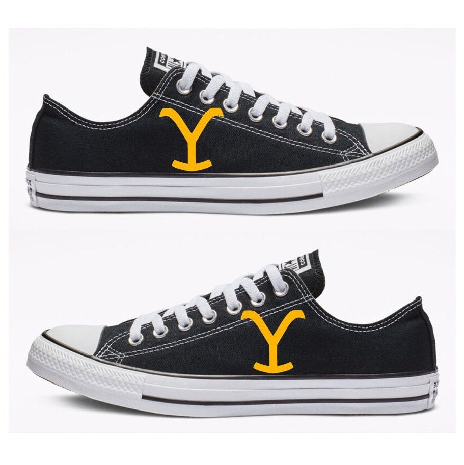 painted black converse