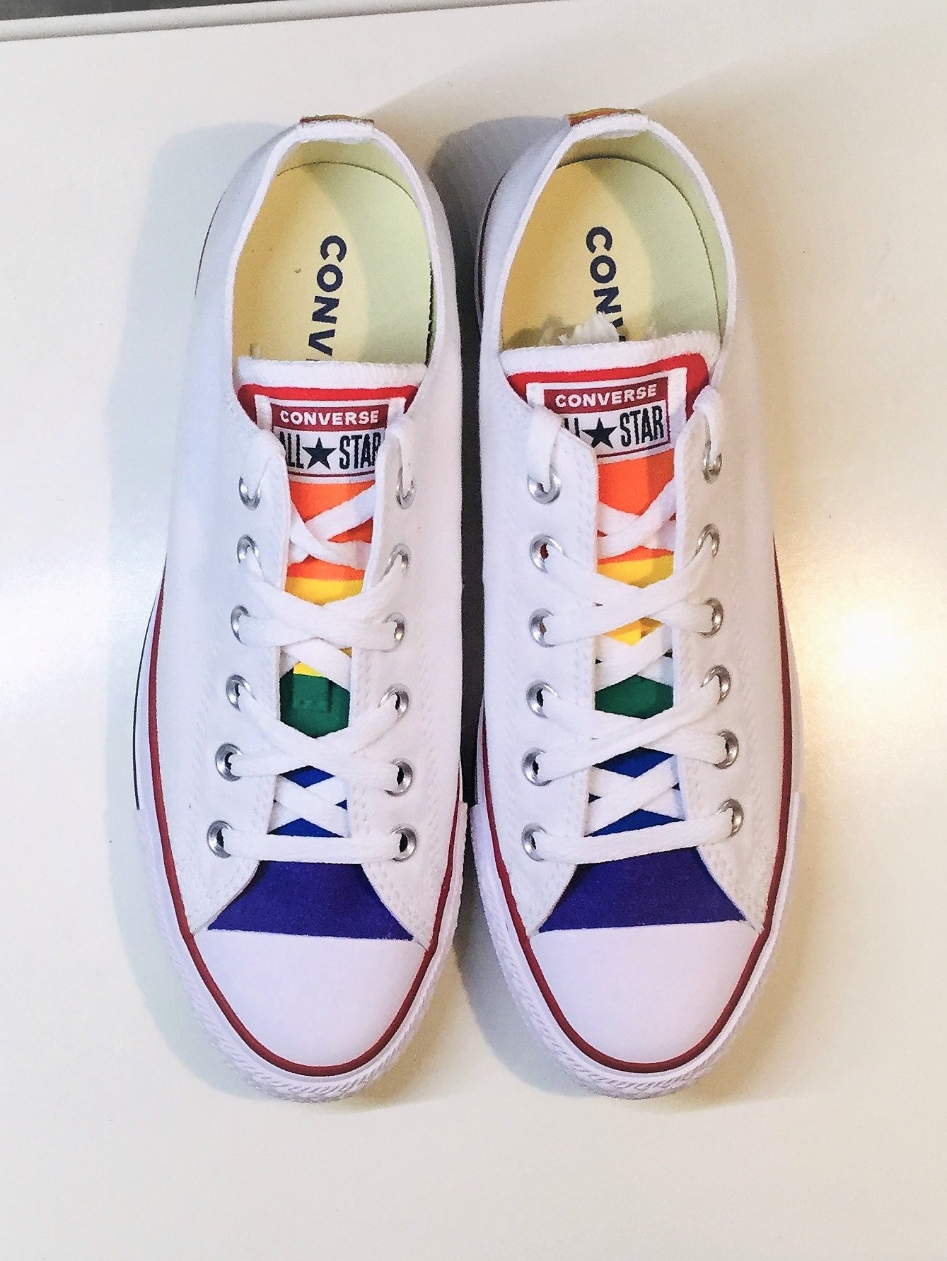 Hand Painted Gay Pride With Rainbow Flag - Etsy