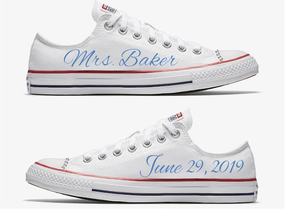 converse wedding card