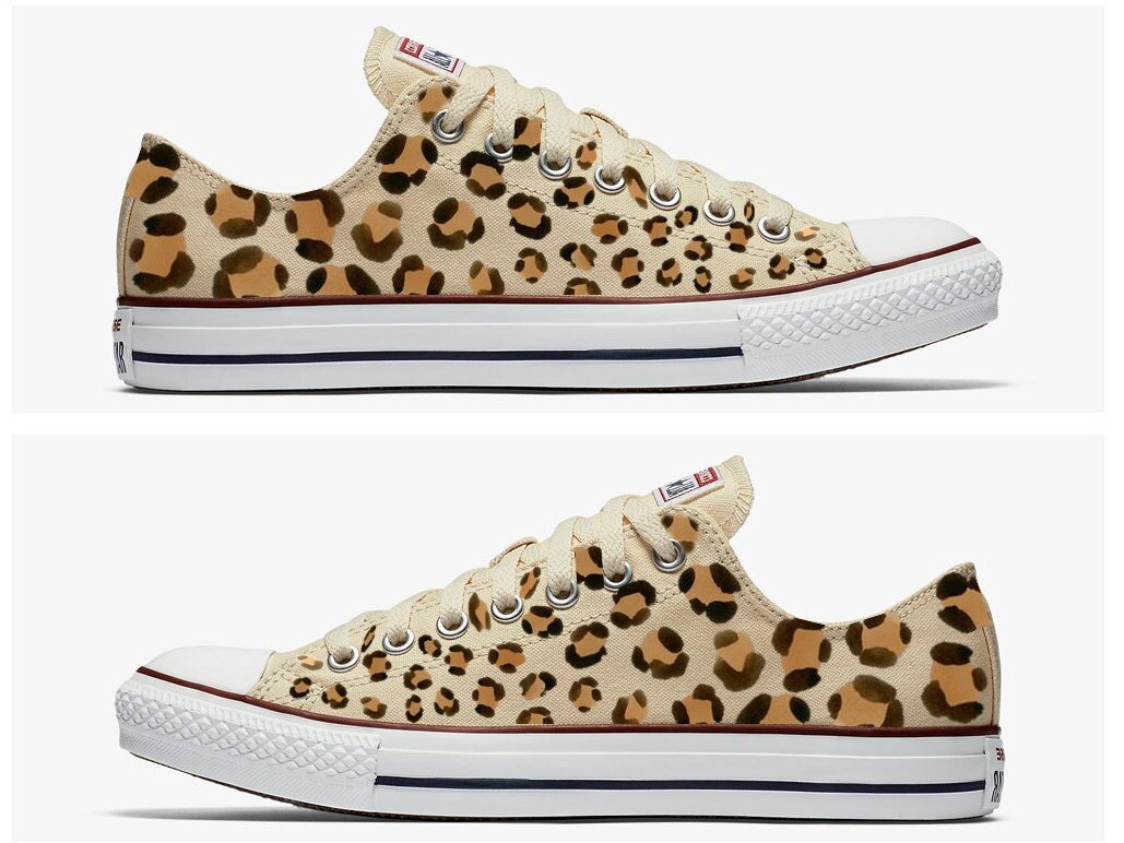 office leopard print converse