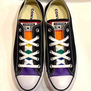 Converse Hand Painted Gay Pride With Rainbow Flag - Etsy