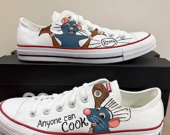 Converse Hand Painted with Remy and Signature Design