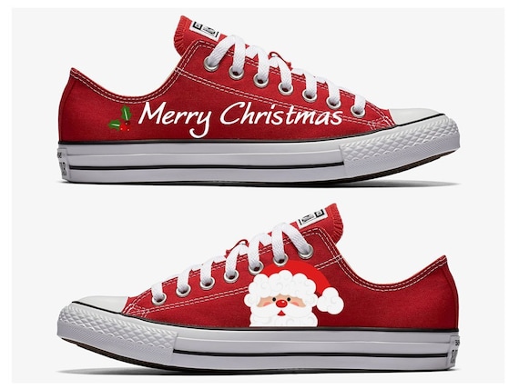 christmas converse shoes