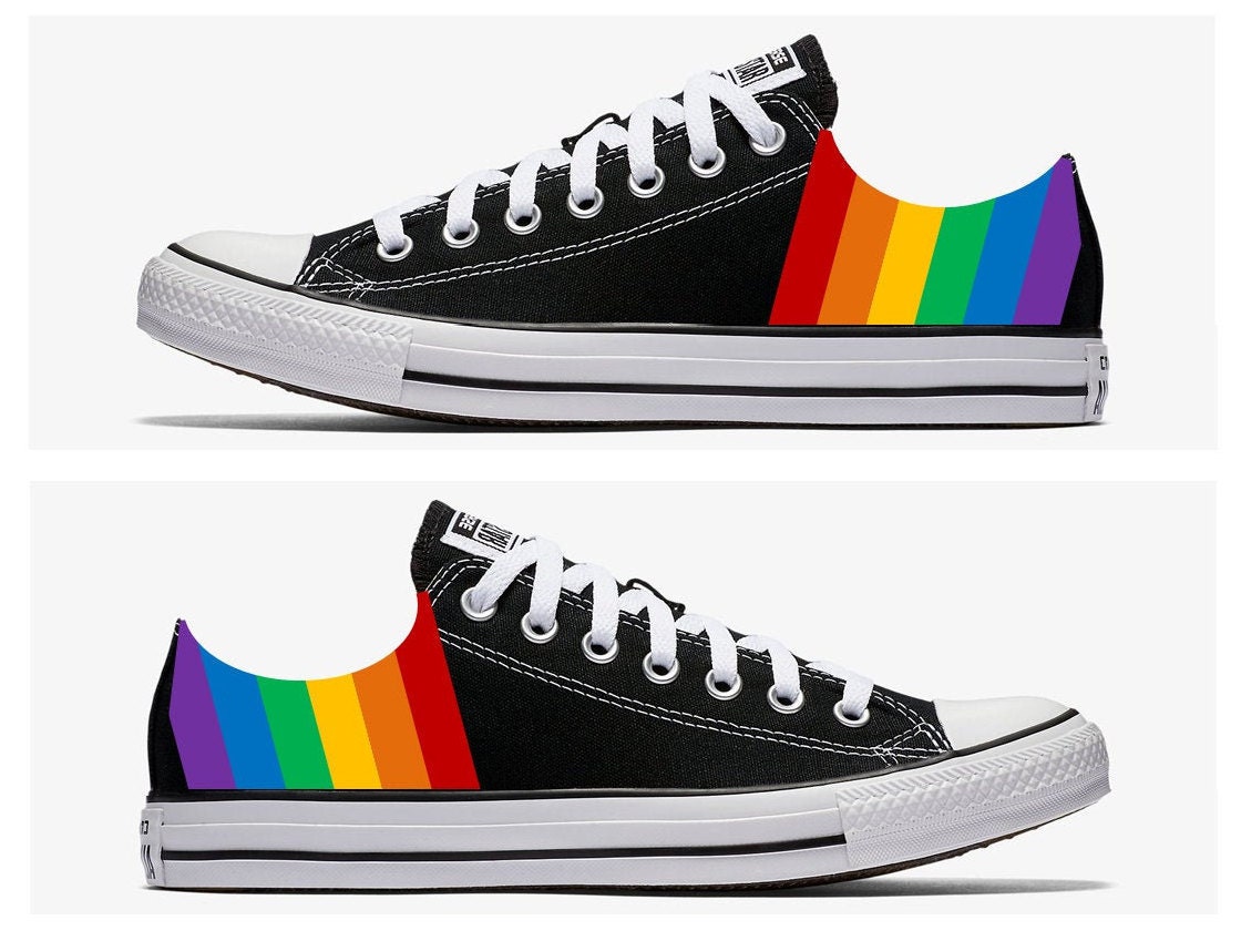 Converse gay pride shoes hotsell