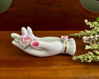 Vintage Lefton China Hand With Roses - Etsy