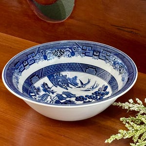 Johnson Brothers Willow Blue Dinnerware Set - Etsy