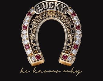 Glückshufeisen PNG, Jeweled, tshirt, shirts, abschlag, Design, Grafik, Druck, Sublimation, Mann, Frau, Geschenk, Freundin (digitaler Download)